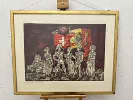 Epreuve d Artiste  Lithographie von Michel Schüpfer