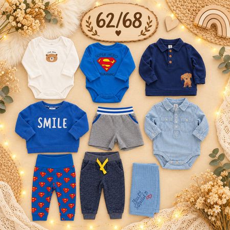 Babykleidung Grösse 62/68 blau