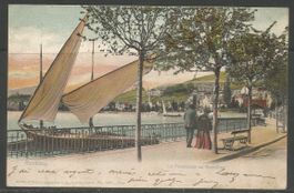 Carte P de 1907!! ( Montreux / Promenade au Rouvenaz )