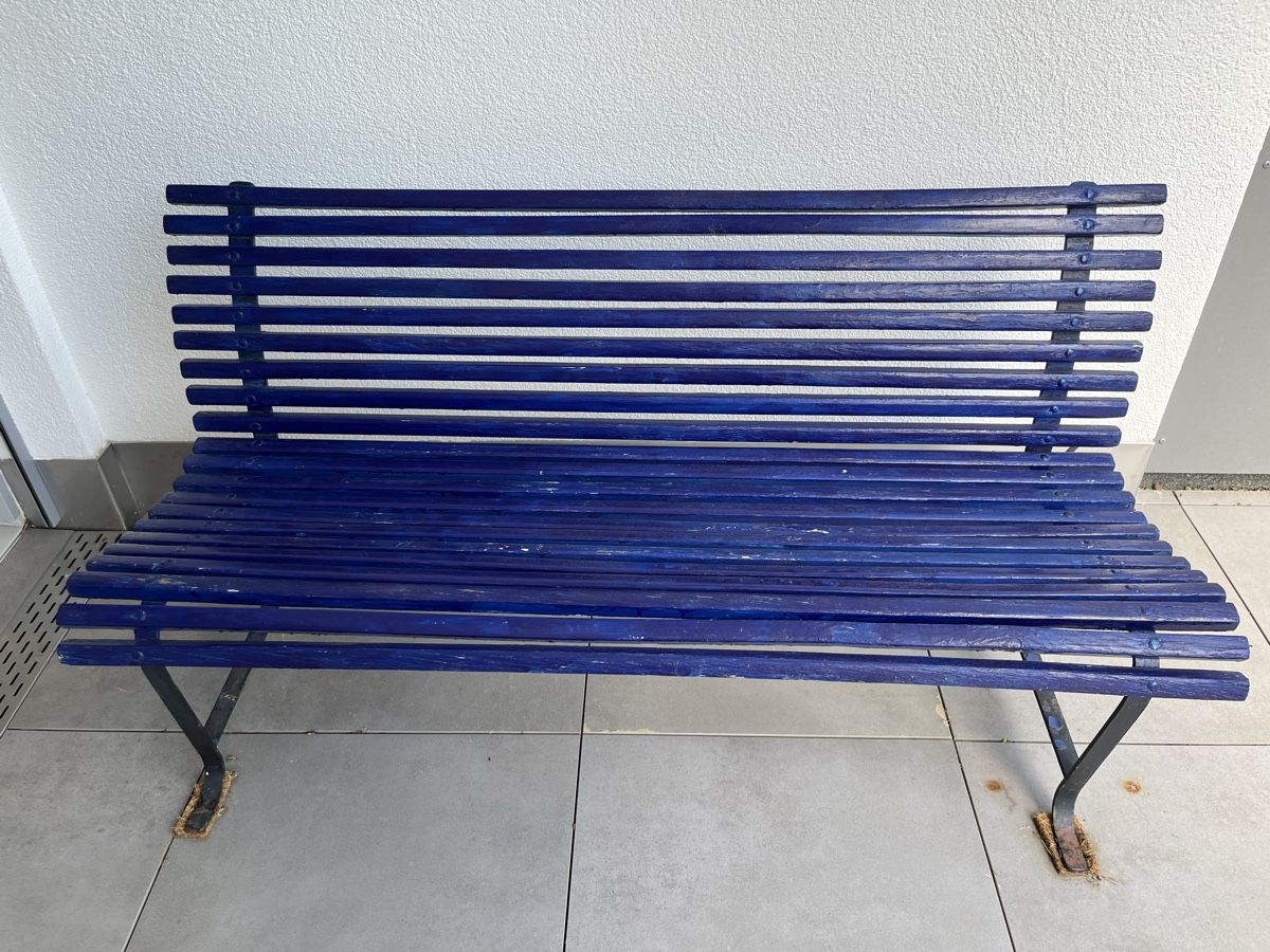 Panchine: Blaue Sitzbank aus Holz – Usato da Zürich venduto da Graefin_Lara 4