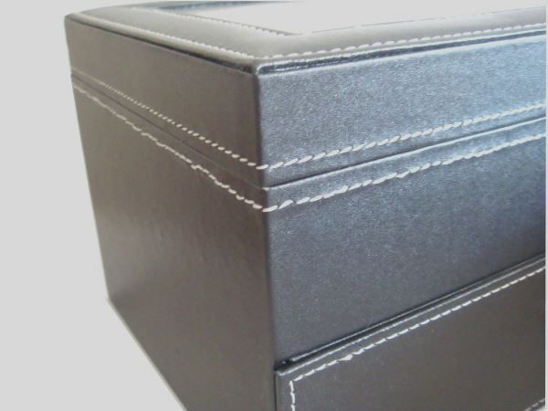 KATITFENXK Uhrenbox Mit 15 Fächern - Samtausgekleideter Uhrenkoffer Mit Reißverschluss