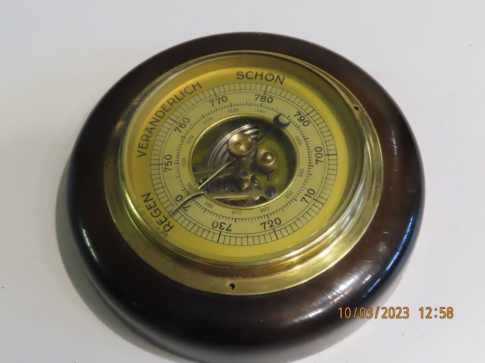 Barometer aus Holz  (ca. 20er Jahre) 1