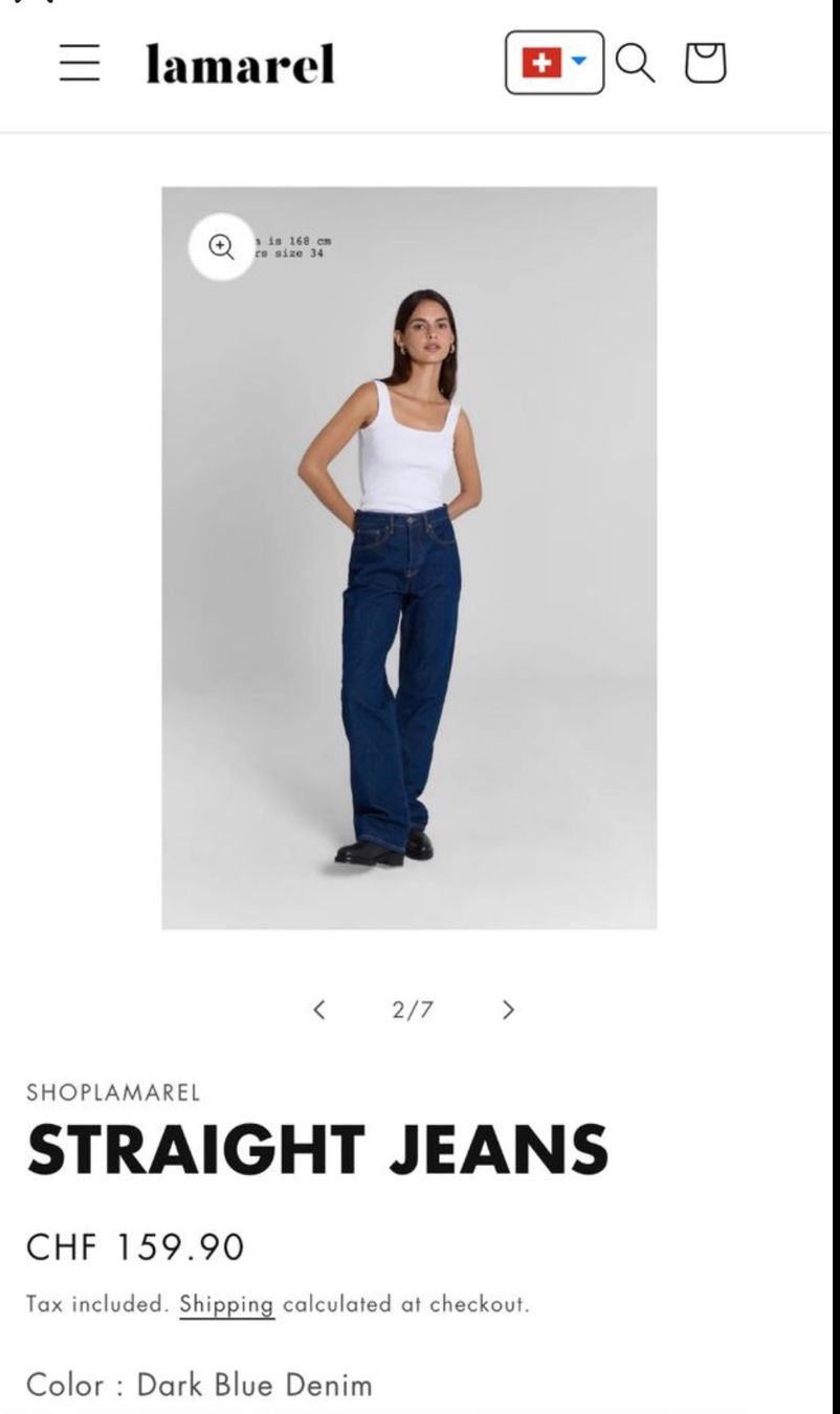 Lamarel Jeans: Lamarel Straight Leg Jeans 36 – Gebraucht aus Zürich von Lilly32