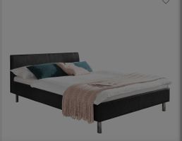 Bett in neutralem Grau, home 24