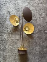 Lustre design 3 bras laiton et métal marron bon état