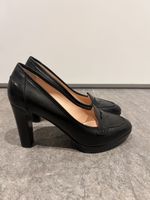 Navyboot Loafer-Pumps schwarz, Leder, Gr. 41 — NEU
