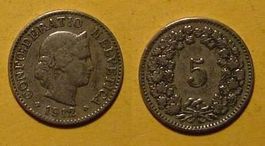 Schweiz, 5 Rappen 1912