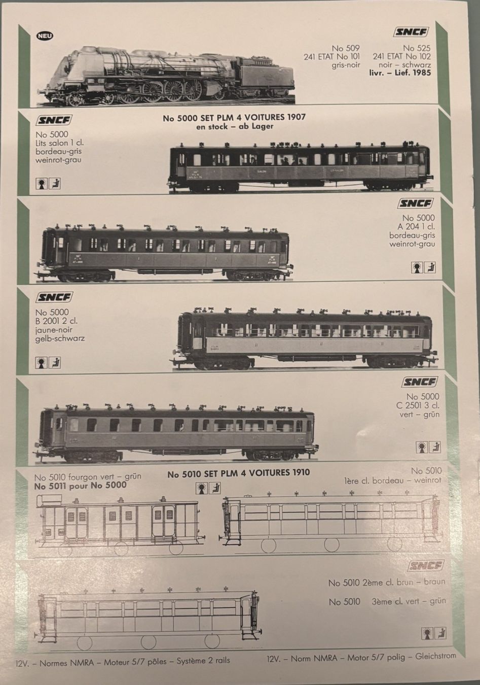 Metropolitan Modellini di ferrovie: 1985 METROP + ROXY  HO HÄNDLERKATALOGE – Usato da Sion venduto da lol_98vj 4