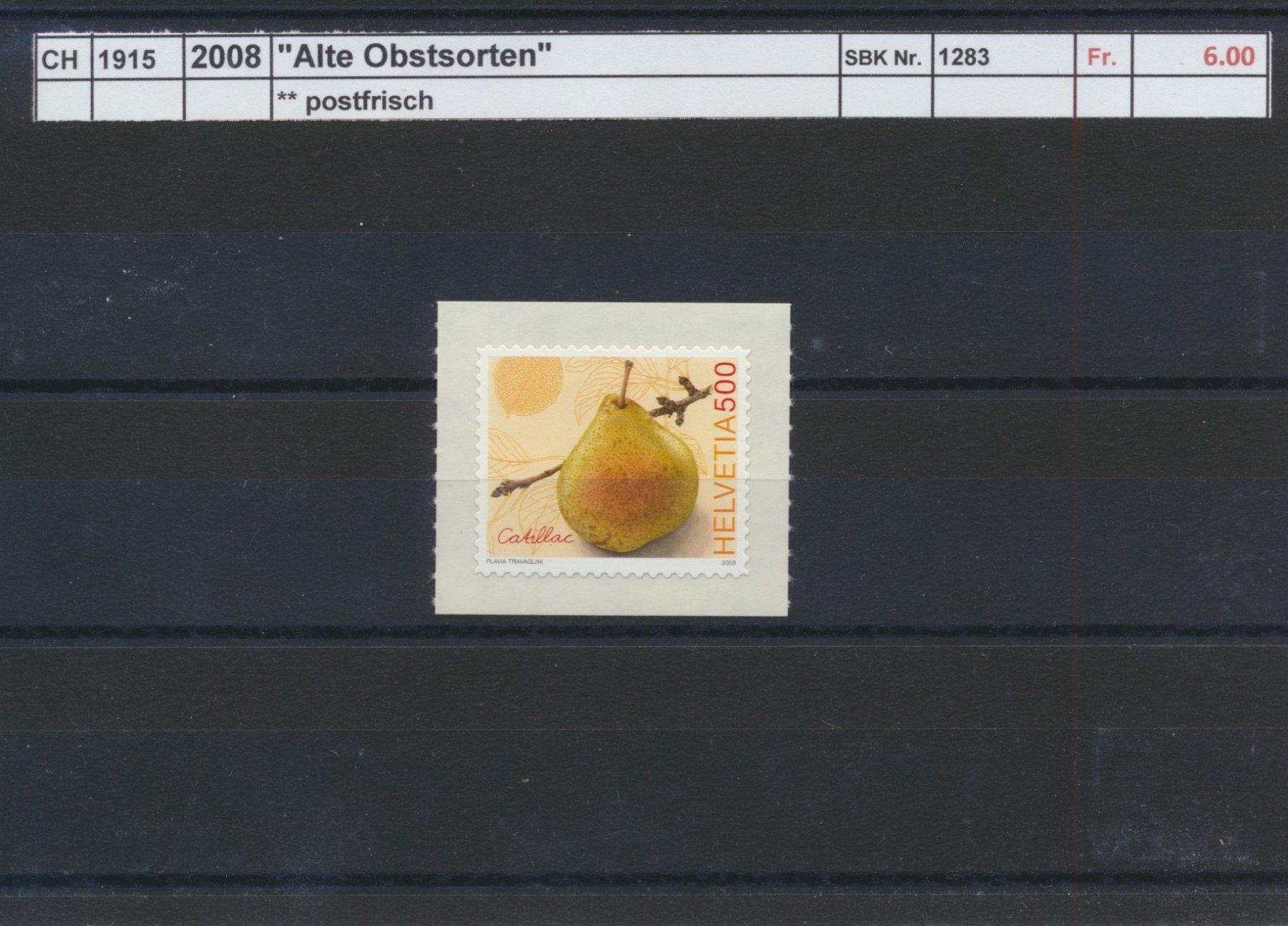 Alle Briefmarken: 2008 "Alte Obstsorten", ** postfrisch – Neu (gemäss Beschreibung) aus Winterthur von Zupogeru