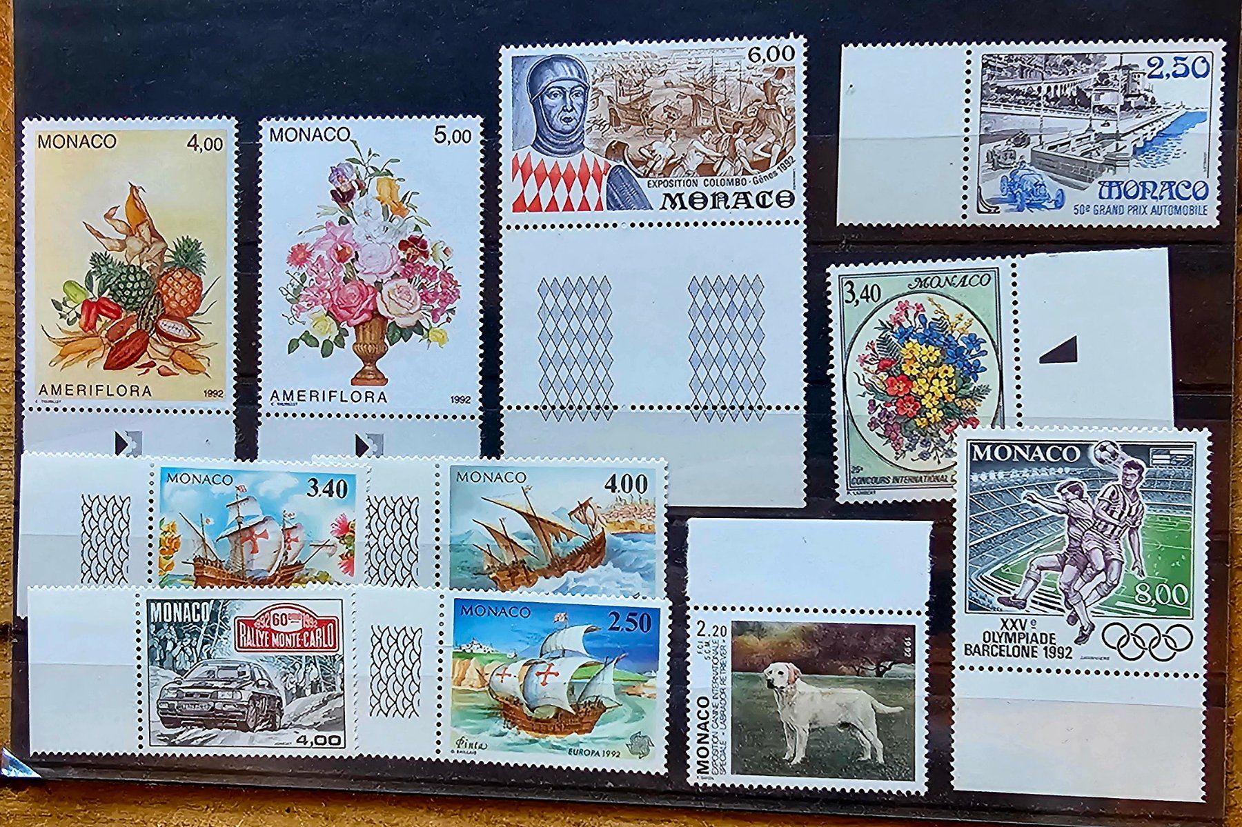 Alle Briefmarken: MONACO timbres neufs ** ~1992 – Neu (gemäss Beschreibung) aus Les Valettes von Nuba1