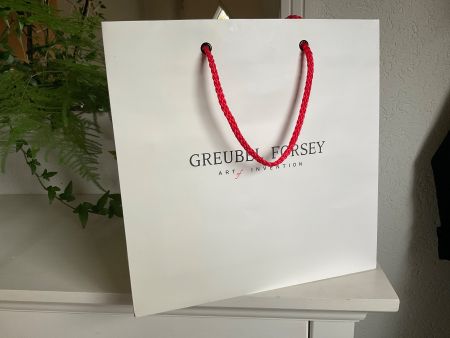 Sac papier Greubel Forsey, blanc, chic et rare
