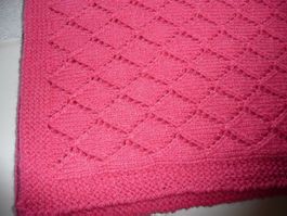 Kinderwagendecke gestrickt Handarbeit