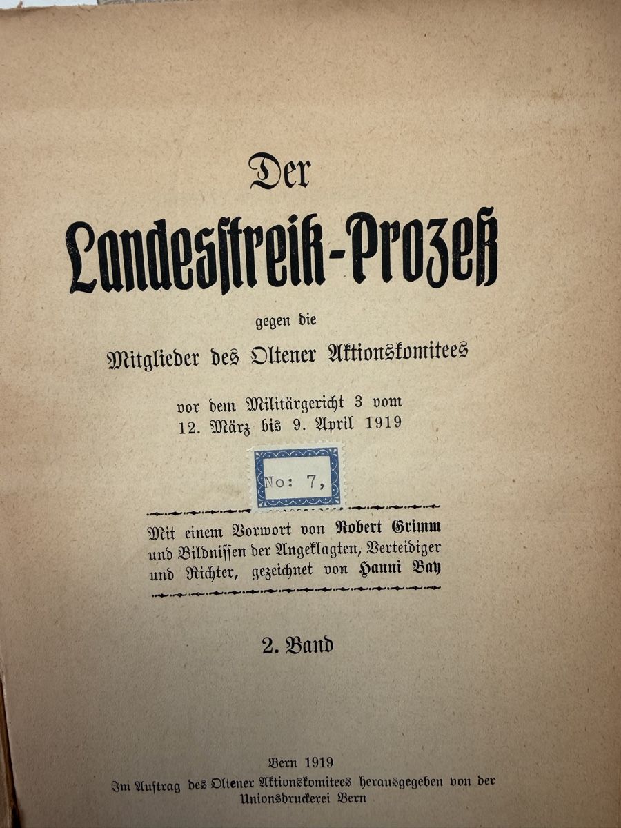 Libri: Der Landesstreik vor Kriegsgericht – Usato da Winterthur venduto da romaroma 2