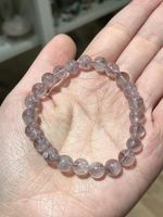 100% natürlicher, ungefärbter Amethyst-Armband, 8 mm