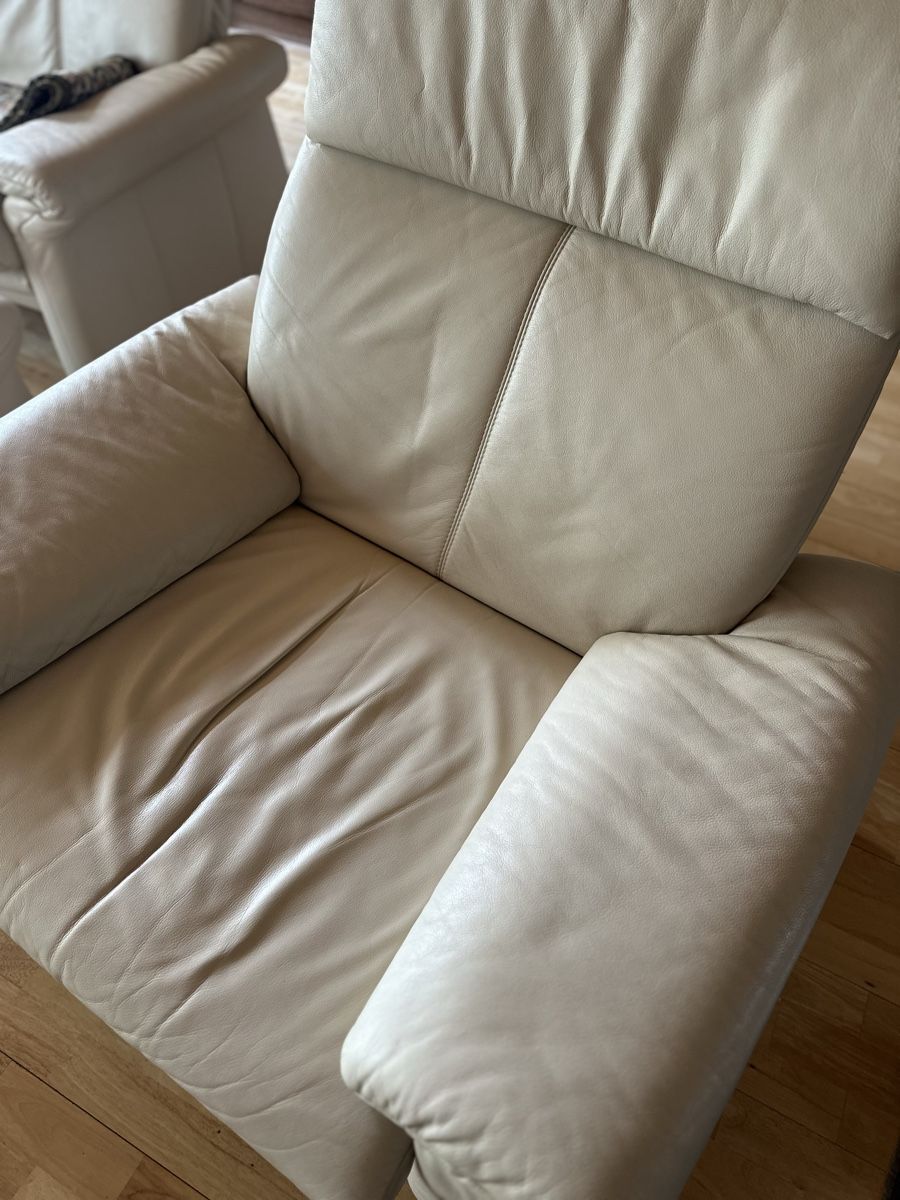 Poltrone: Sessel mit Hocker Leder – Usato da Uetikon am See venduto da manoka1 1