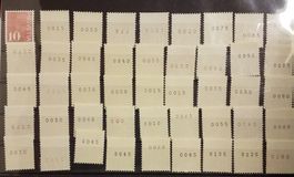 483RM, Lot Ziffermarke, 45 Rollenmarkenm postfrisch