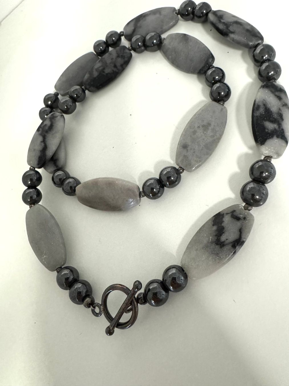Catenine: Halskette Jaspis, Hämatit – Nuovo (secondo la descrizione) da Biberist venduto da tl-schmuck 1