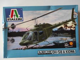 Bell OH-58 A "Kiowa" der US Army, Bausatz von Italeri 1/48