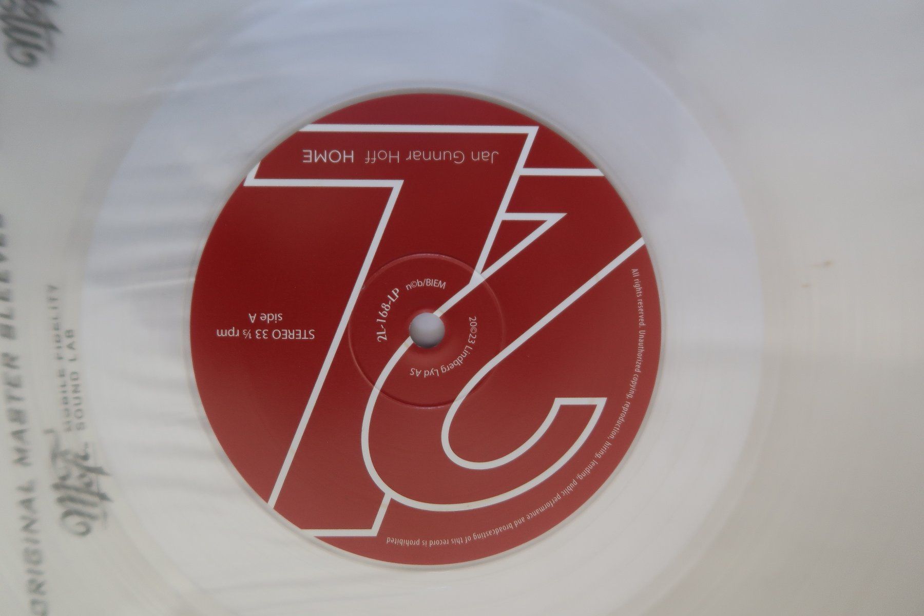 Dischi in vinile: JAN GUNNAR HOFF - HOME - CLEAR 180gr VINYL LP – Usato da Basel venduto da Patiscat 2