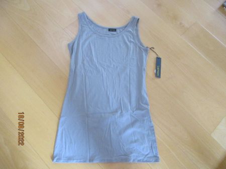 Lemon Top in erdfarbe L Viscose, Träger breiter.