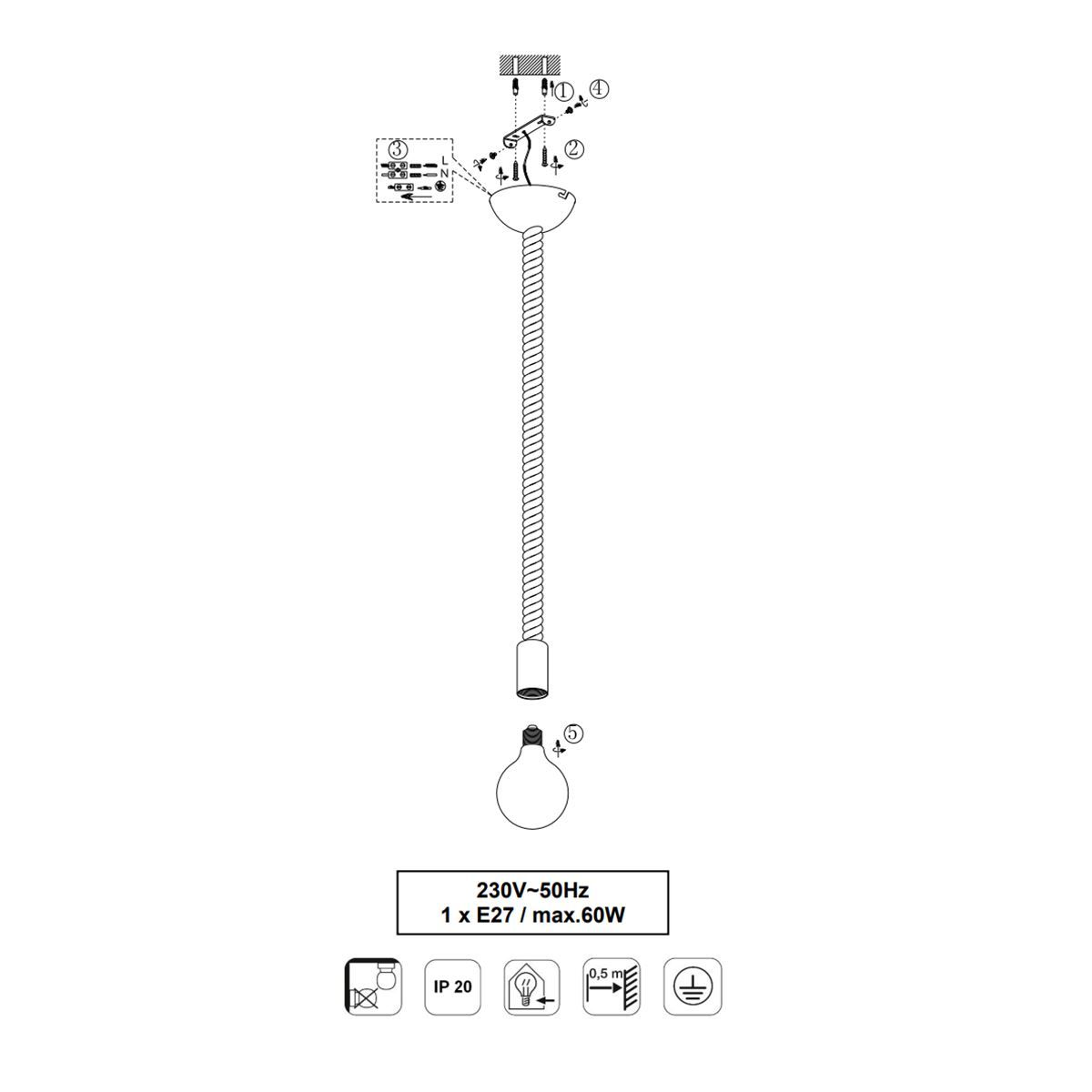 Lampadari & plafoniere: Pendelleuchte, Altmessing, 150 cm Höhe – Nuovo (secondo la descrizione) da Kreuzlingen venduto da Smart-Light 6