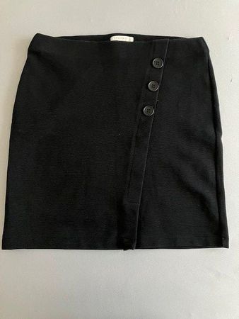 Jupe noire boutons asymétriques stylée Esprit T L