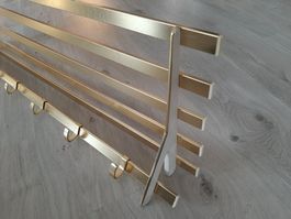 50er 60er Garderobe Hutablage Modern Mid Century Hakenleiste