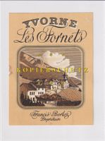 Etikette für Wein - Yvorne "Les Fornets" /bd