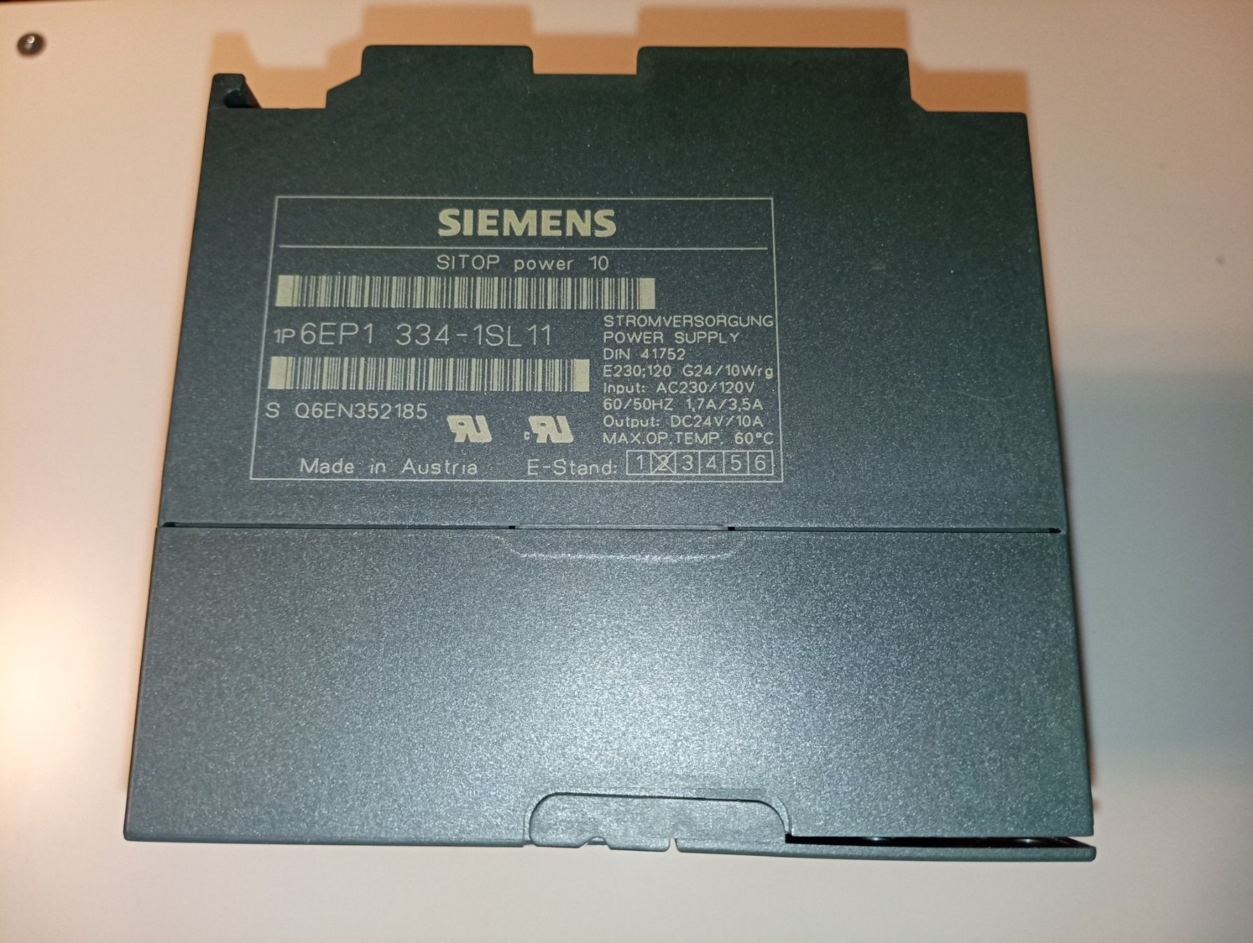 Siemens Elektronikbauteile: Siemens SITOP power 24VDC 10A, Basic Line / 6EP1334-1SL11 – Gebraucht aus Ufhusen von HKSC 2