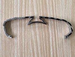 Stahl Uhrenband, massiv, 14 mm, neu, OVP, Faltschliesse
