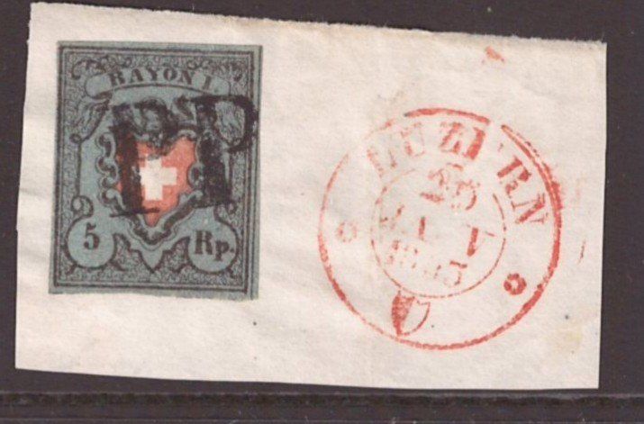 Tutti i francobolli: # 1 --- RAYON I – Usato da Dübendorf venduto da Piero2