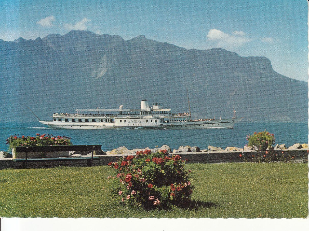 Cartoline postali: Vevey Lac Léman ca. 1960 – Usato da Bürglen TG venduto da StampGraf