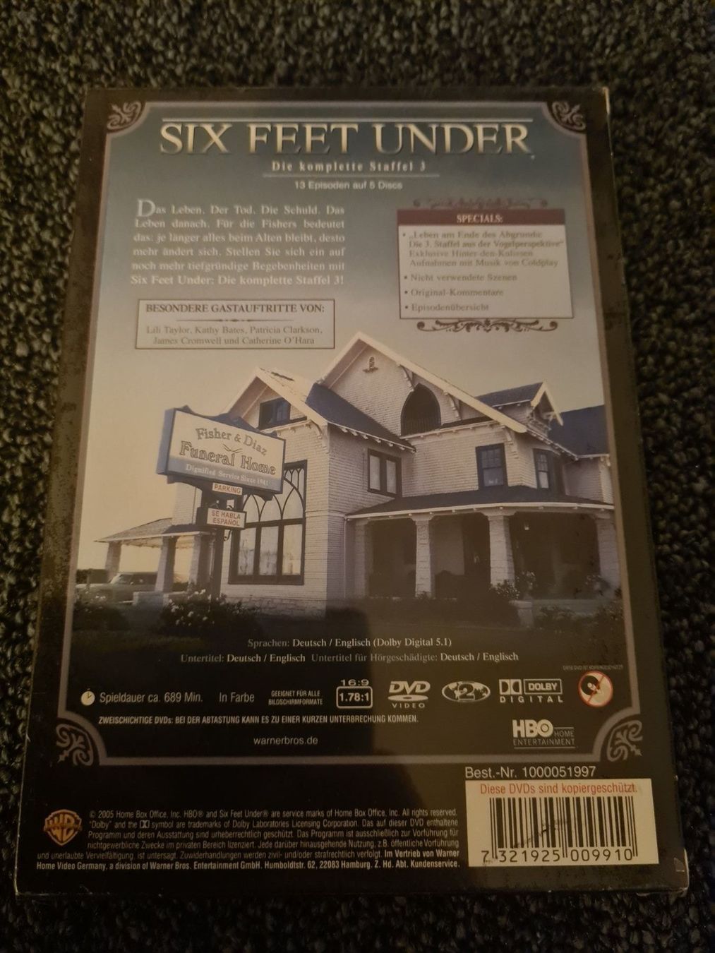 Tutti i DVDs: SIX FEET UNDER STAFFEL 3 – Nuovo e nell'imballaggio originale da Ruswil venduto da jan_bxl5 1