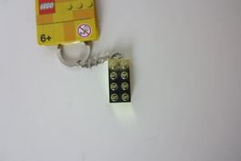 LEGO Schlüsselanhänger Goldiger 2x4 Stein