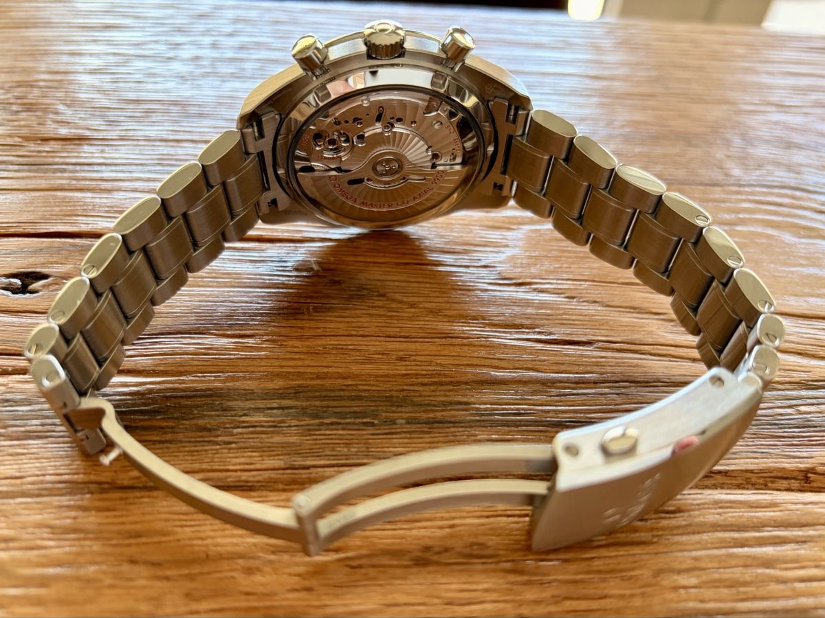 Omega Orologi: Omega Speedmaster Master Chronometer Uhr mit Box und Papiere – Nuovo (secondo la descrizione) da Rheinau venduto da mar_qtz8 5