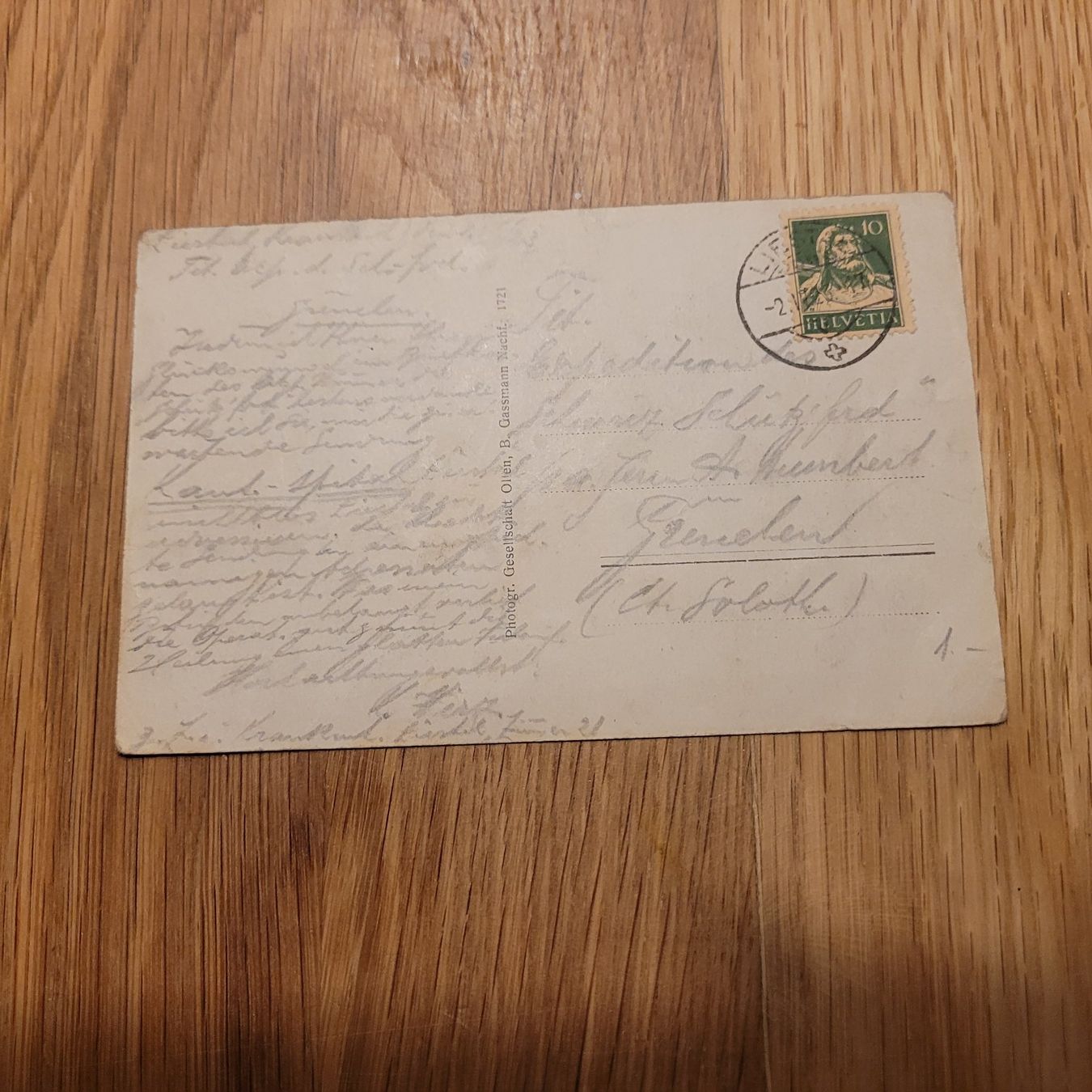 Ansichtskarten: Carte Postale AK Militär Liestal 1923 – Gebraucht aus Biel/Bienne von Destockweb 1