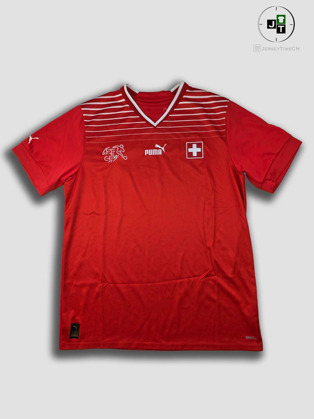 Puma Canottiere & Pantaloni: SCHWEIZ NATI 2022 TRIKOT L – Usato da Lüchingen venduto da Jersey_Time