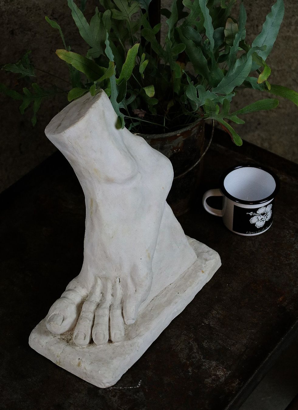 Sculture & Statue: Studie, Gipsstudie, Gips Statue, Statuette, "Fuss" – Usato da Birrwil venduto da brandschatz_birrwil