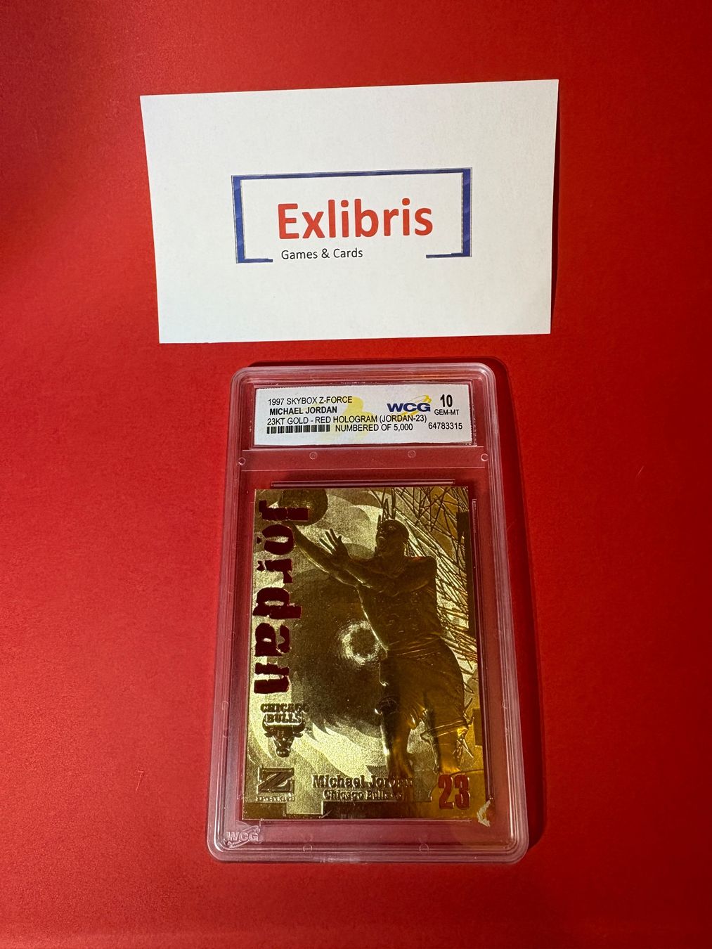 Cartoline: Michael Jordan RED HOLOGRAM – Nuovo e nell'imballaggio originale da meierskappel venduto da Exlibris