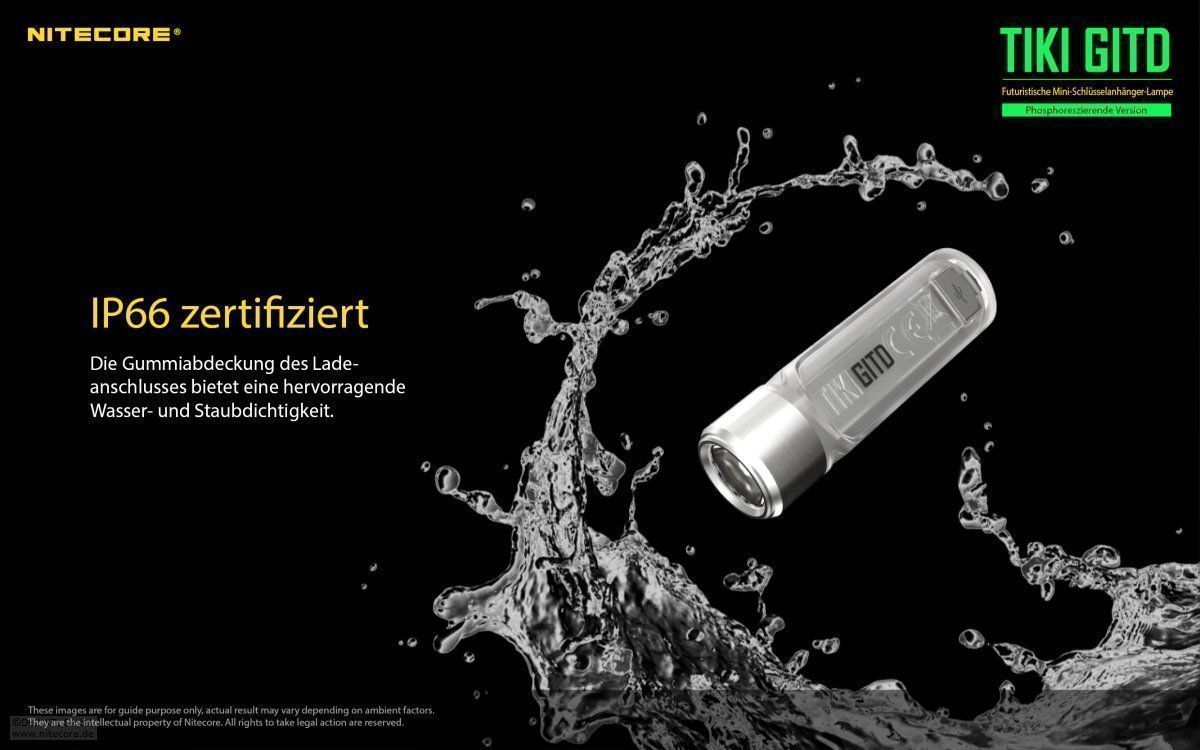 NiteCore Lampade: Nitecore TIKI GITD - Glow in the dark – Nuovo e nell'imballaggio originale da Grüningen venduto da Prolumin 8