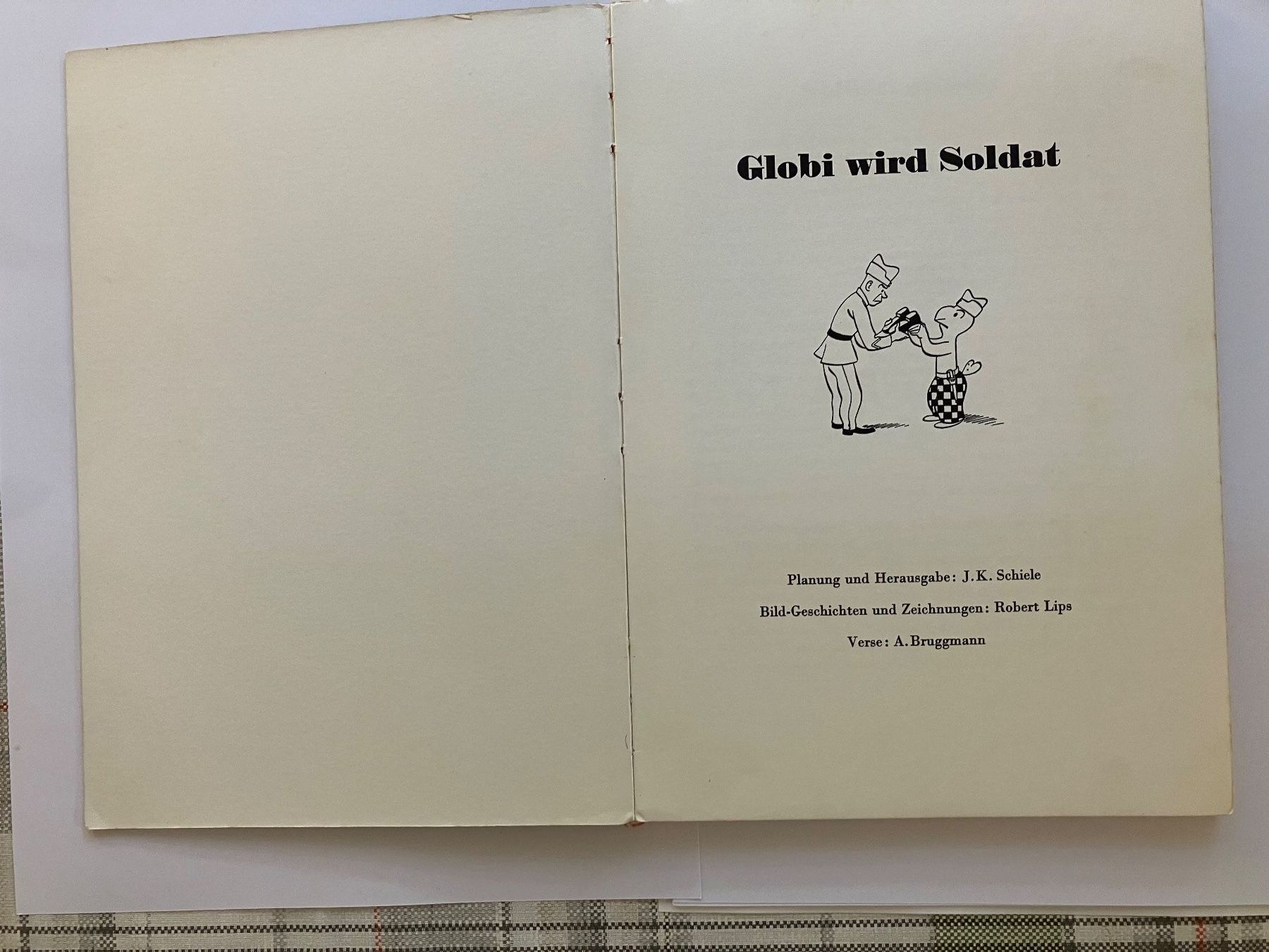 Comics: Globi Buch Globi wird Soldat unbemalt 1968 – Gebraucht aus Balterswil von Erbsli77 1