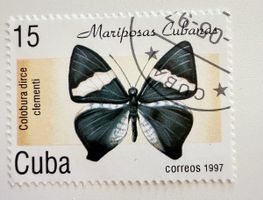 Briefmarke Kuba 1997 Schmetterling Colobura dirce clementi