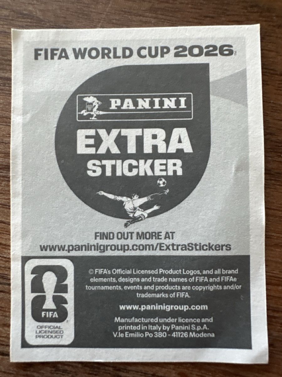 Panini Carte collezionabili: Luka Modrić Extra Sticker Panini 2026 – Nuovo (secondo la descrizione) da Itingen venduto da MrMiyjagi 1