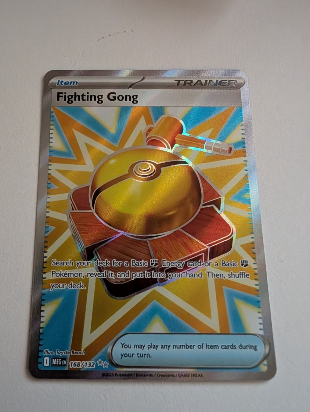 Pokémon Sammelbilder & Trading cards: Fighting Gong - Pokemon Mega Evolutions SIR 168/132 EN – Gebraucht aus Hünenberg See von SpecialEditionGaming