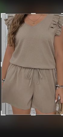 Sommer Zweiteiler Gr. 1XL(46)Aprikose