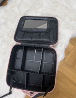 Kosmetikkoffer Pink mit Spiegel und Fächern neu