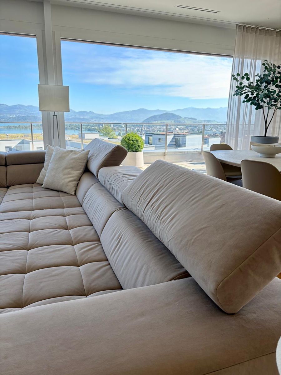 Sofas: Ecksofa mit Hocker, Mikrofaser – Gebraucht aus Altendorf von joe_v6v2 3