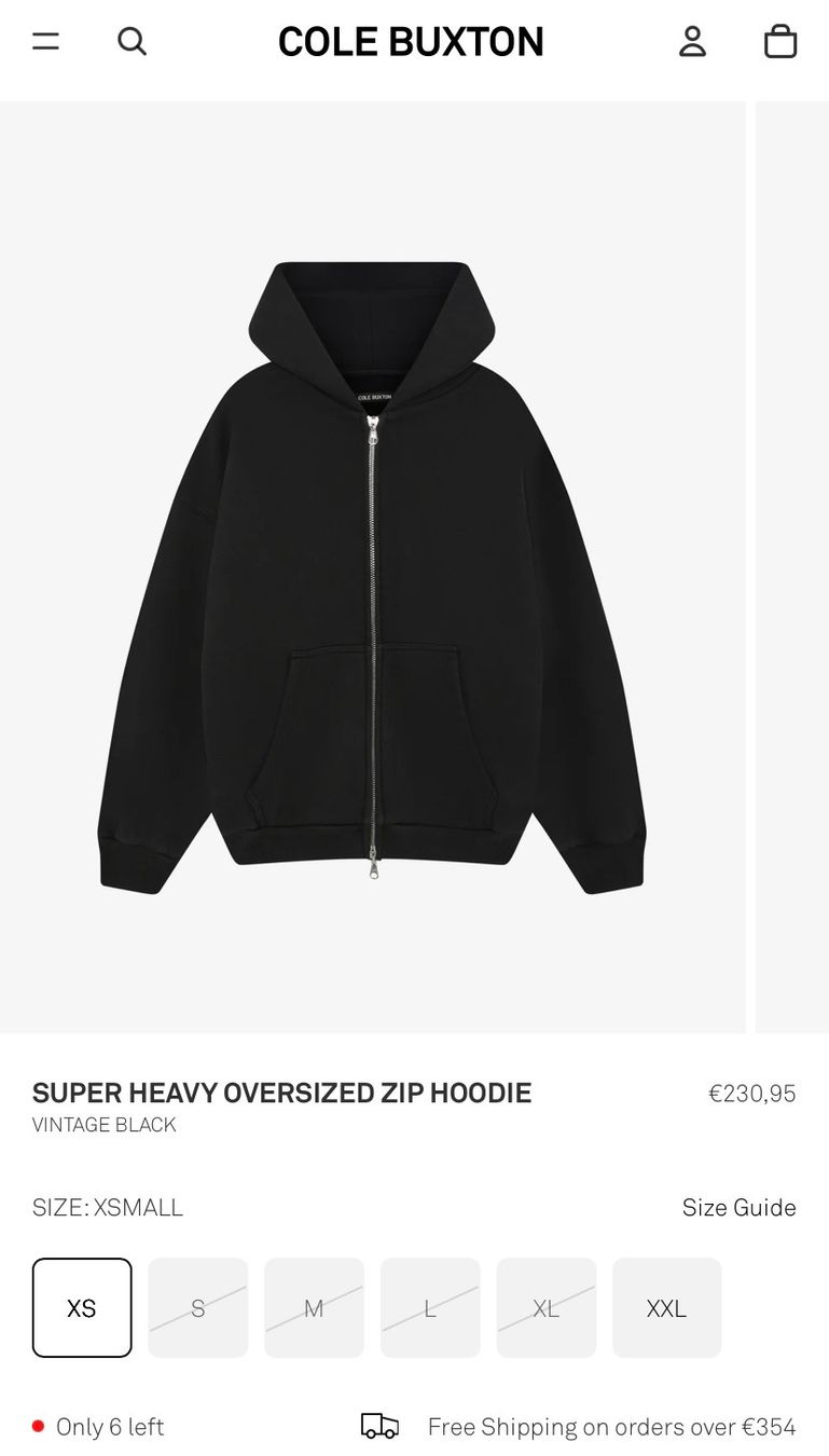 Maglioni & Felpe: Cole Buxton Zip Hoodie Size M – Usato da Aristau venduto da shm_sfl6 3