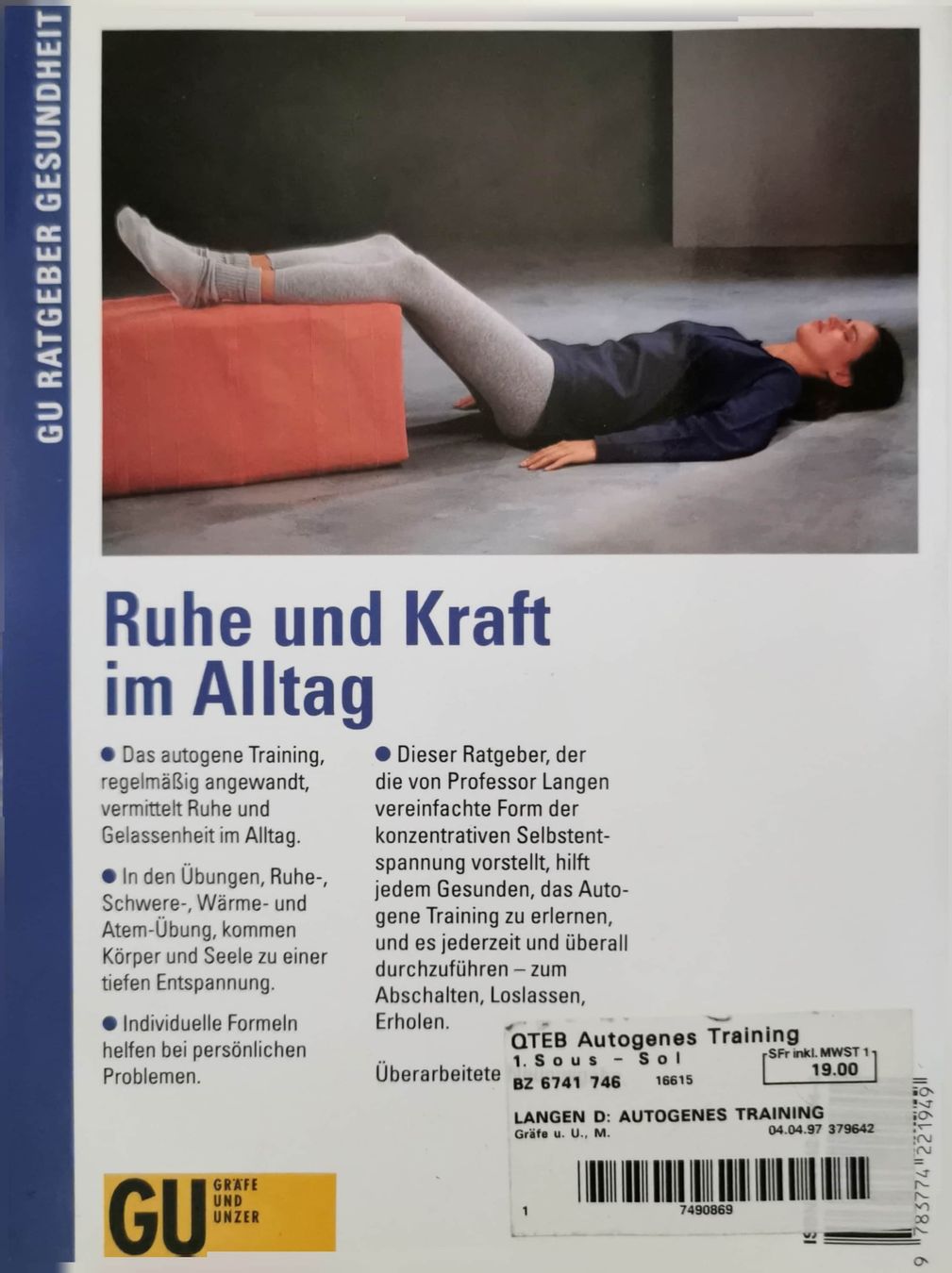 Bücher: Autogenes Training - Dietrich Langen  – Neu (gemäss Beschreibung) aus Bern von Libre_raria 1