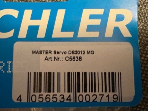 Modellismo RC: 2x Pichler MASTER Servo D83012 MG – Nuovo e nell'imballaggio originale da Würenlingen venduto da Delfinli1 2